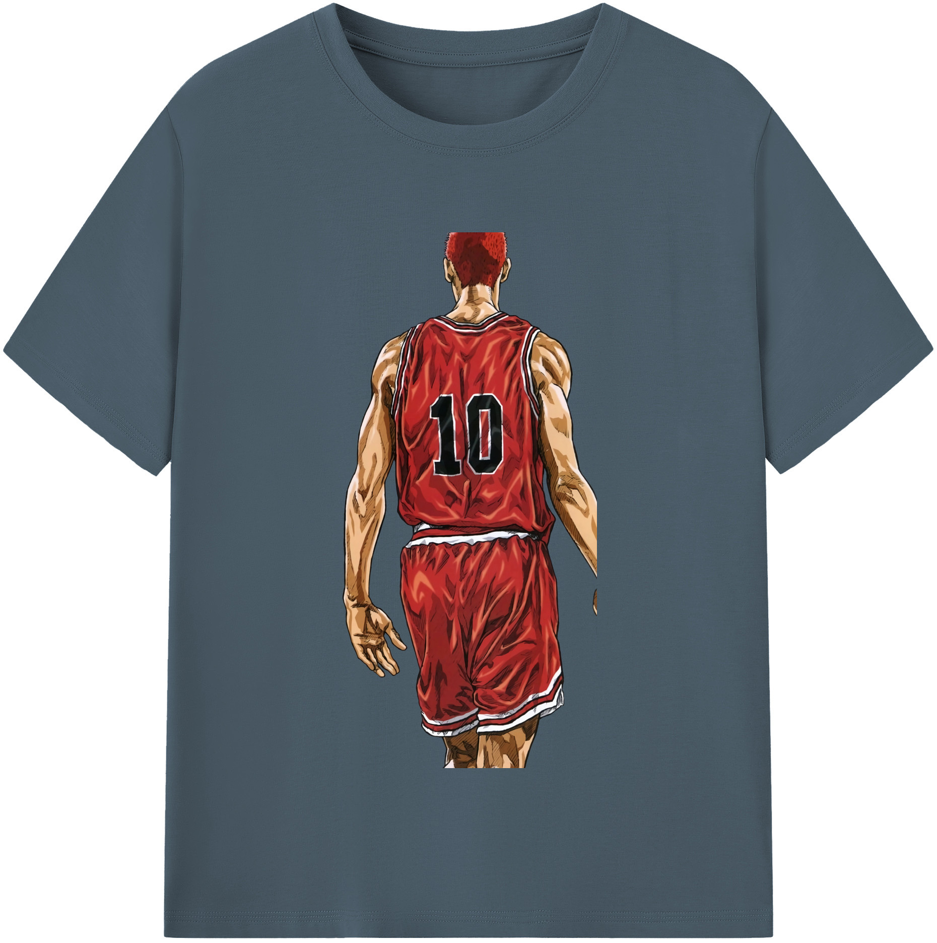 SLAM DUNK／スラムダンク 綿100％半袖Tシャツ（フロントプリント）